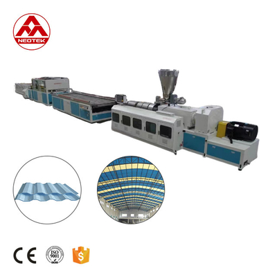 380V 50hz напряжение ПВХ полые листы экструзионной линии с 156 1 винт L / D соотношение дизайн
