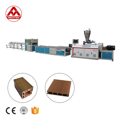 Производительность 19000x1900x3500 PP PE Base WPC Extrusion Line с другим винтом соотношение L/D